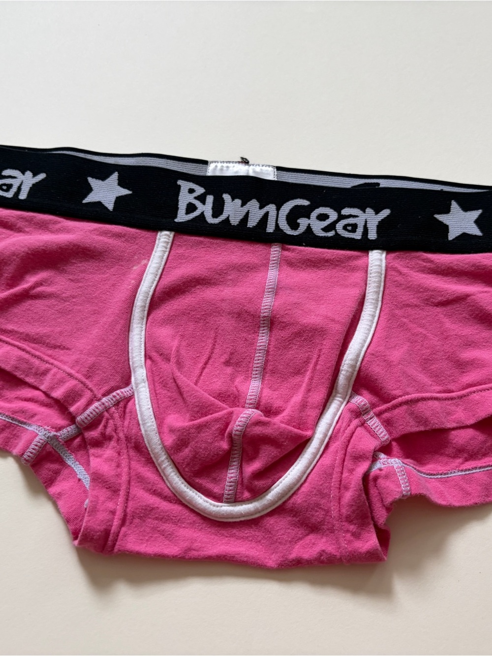 Men's Pink Briefs with Branded Waistband Bum Gear